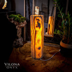 Sahara Onyx Lamp (Cylinder Table Lamp #15)