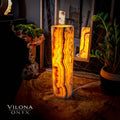 Sahara Onyx Lamp (Cylinder Table Lamp #16)
