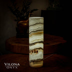 Sahara Onyx Lamp (Cylinder Table Lamp #33)