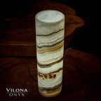 Sahara Onyx Lamp (Cylinder Table Lamp #33)