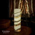 Sahara Onyx Lamp (Cylinder Table Lamp #33)