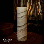 Sahara Onyx Lamp (Cylinder Table Lamp #33)
