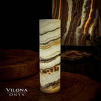 Sahara Onyx Lamp (Cylinder Table Lamp #33)
