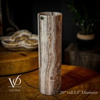 Sahara Onyx Lamp (Cylinder Table Lamp #35)