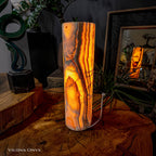 Sahara Onyx Lamp (Cylinder Table Lamp #6)