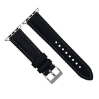 Sailcloth Band – For Apple Watch - Black with Gray