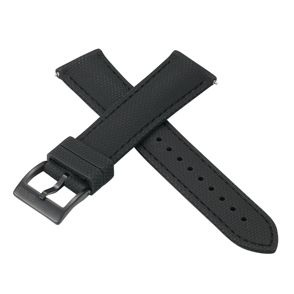 Sailcloth Rubber Buckle - Blackout