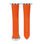 Sailcloth Rubber Deploy Band – For Apple Watch - Orange