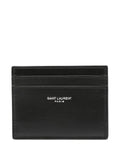 SAINT LAURENT Mini Credit Card Case with Embossed Signature - FW24 Collection