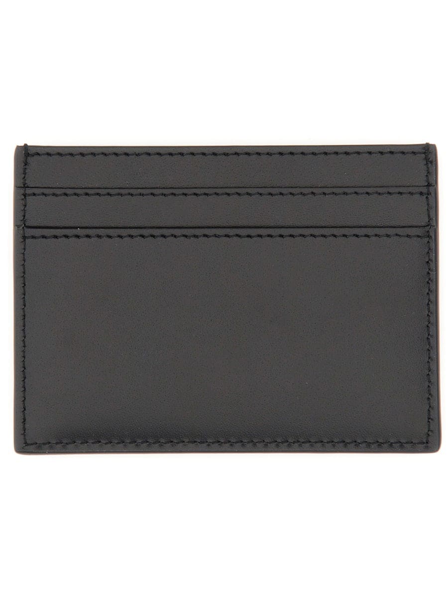 SAINT LAURENT Mini Leather Card Holder