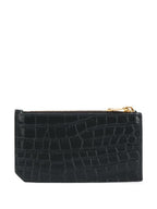 SAINT LAURENT Mini Logo Plaque Cardholder
