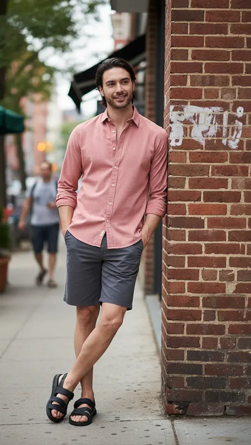 salmon dress shirt-Premium Cotton XXL