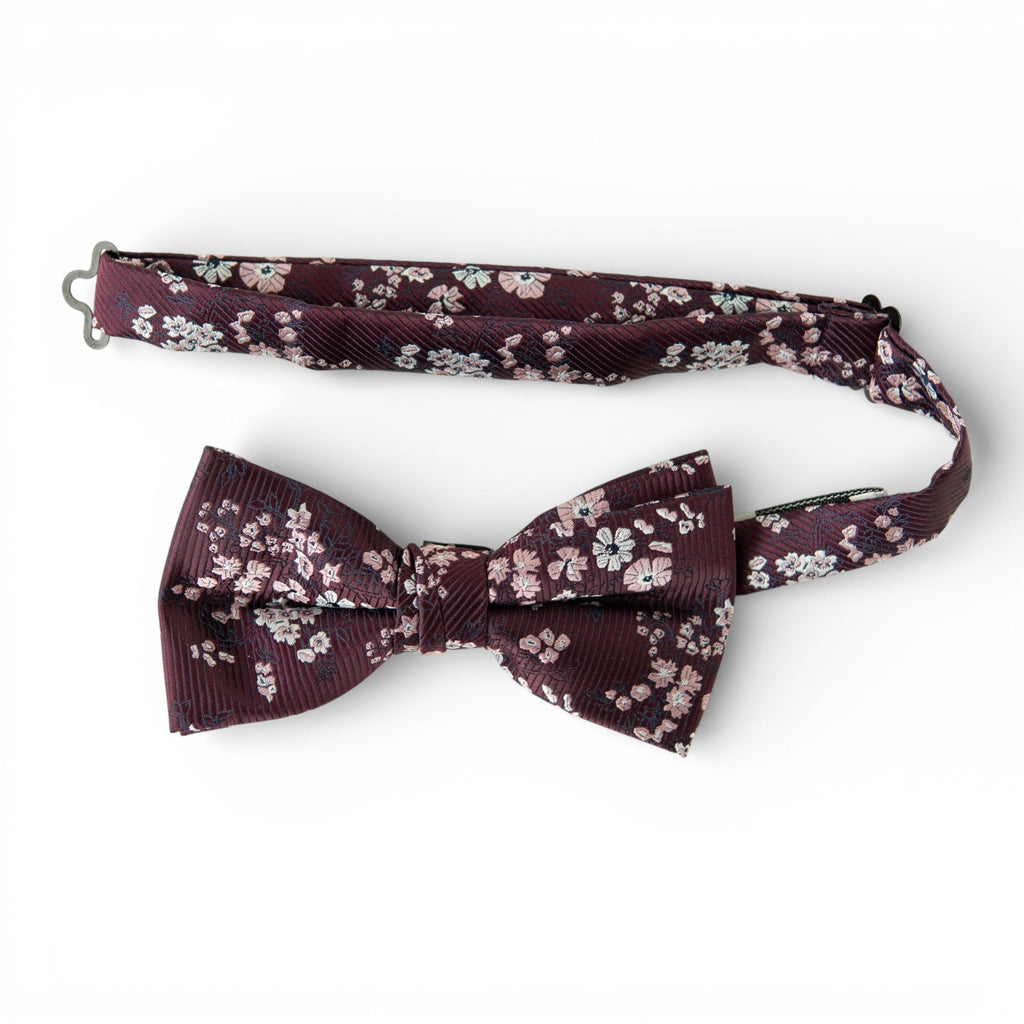 Sangria Floral - Men's Pre-tied Bow Tie