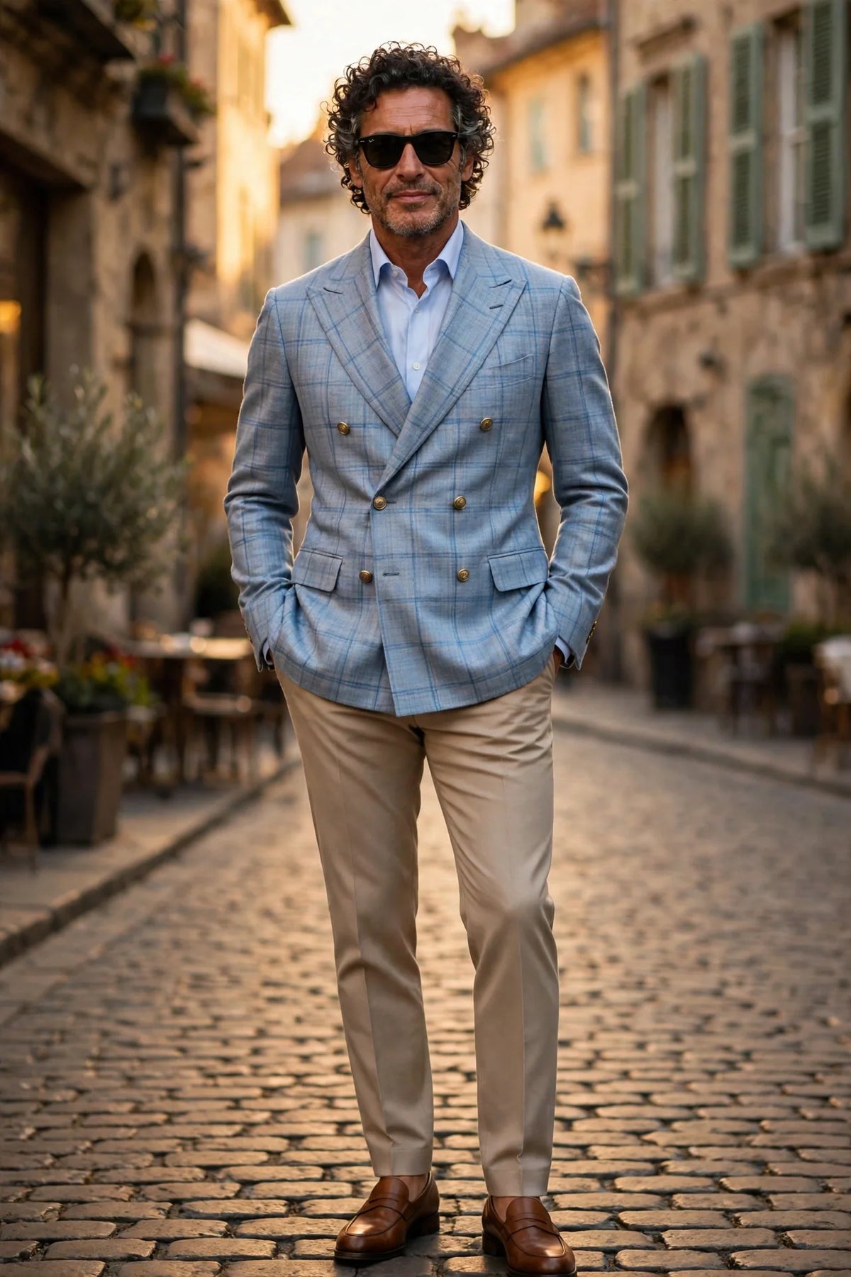 Sartorio Double-Breasted Wool-Silk Sport Jacket