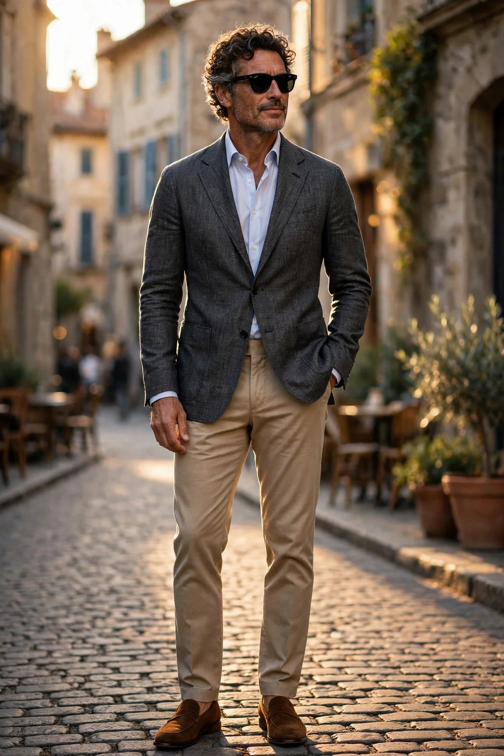 Sartorio Woven Virgin Wool-Silk-Linen Sport Jacket