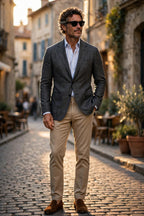 Sartorio Woven Virgin Wool-Silk-Linen Sport Jacket