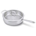 5-Ply Stainless Sauté Pan with Lid, 4-Qt