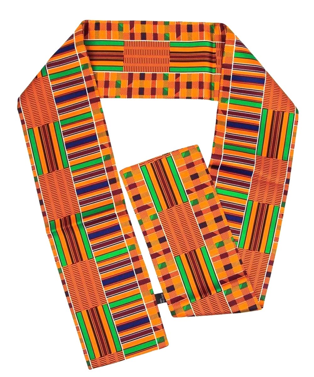 Vittorio Farina Men's Kente Satin Scarf