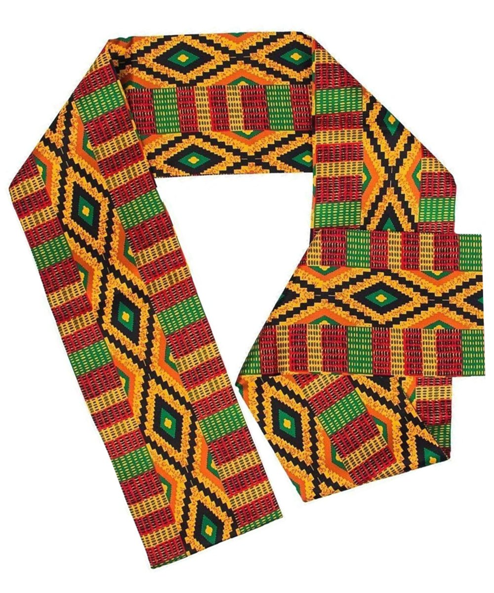 Vittorio Farina Men's Kente Satin Scarf