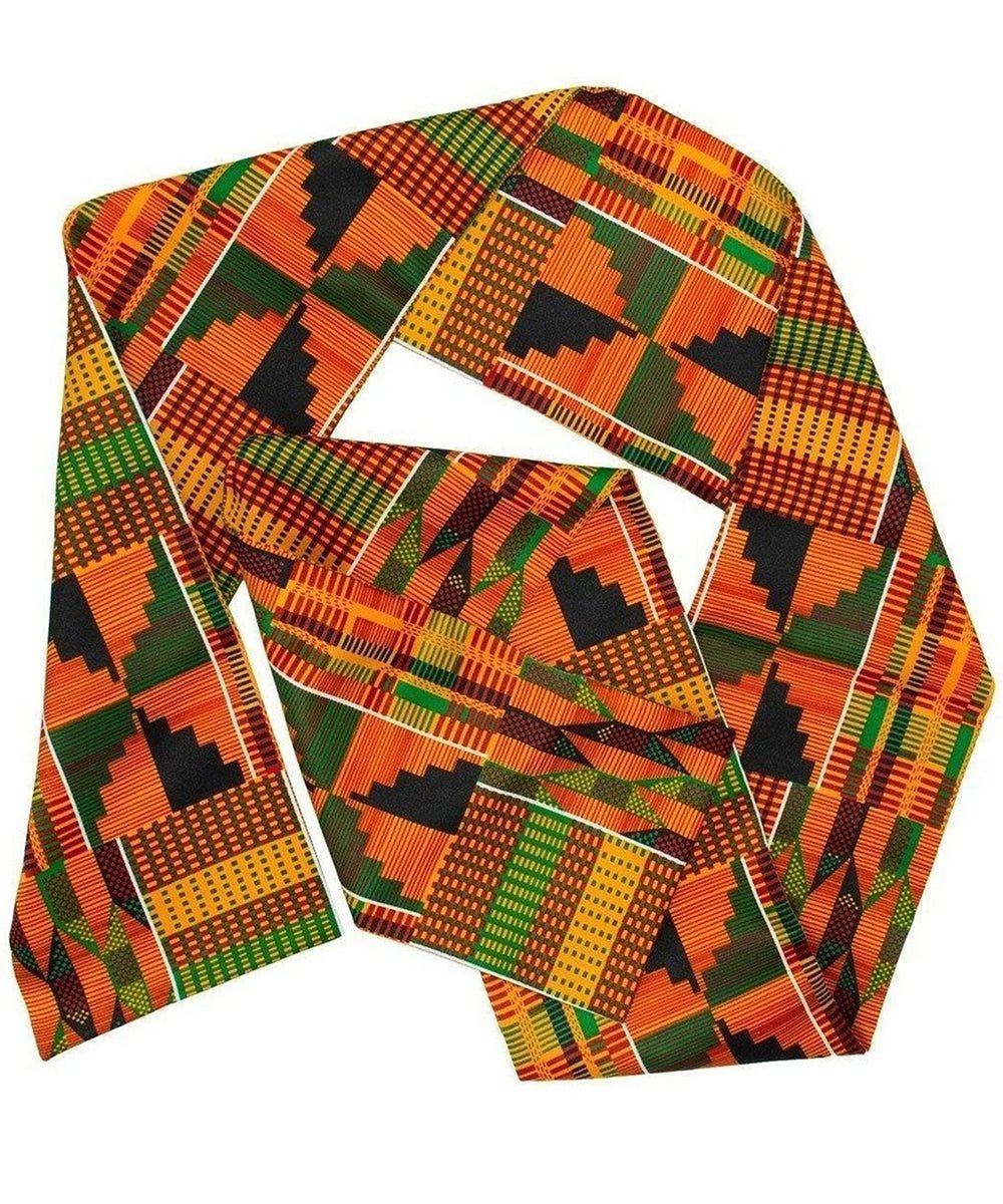 Vittorio Farina Men's Kente Satin Scarf