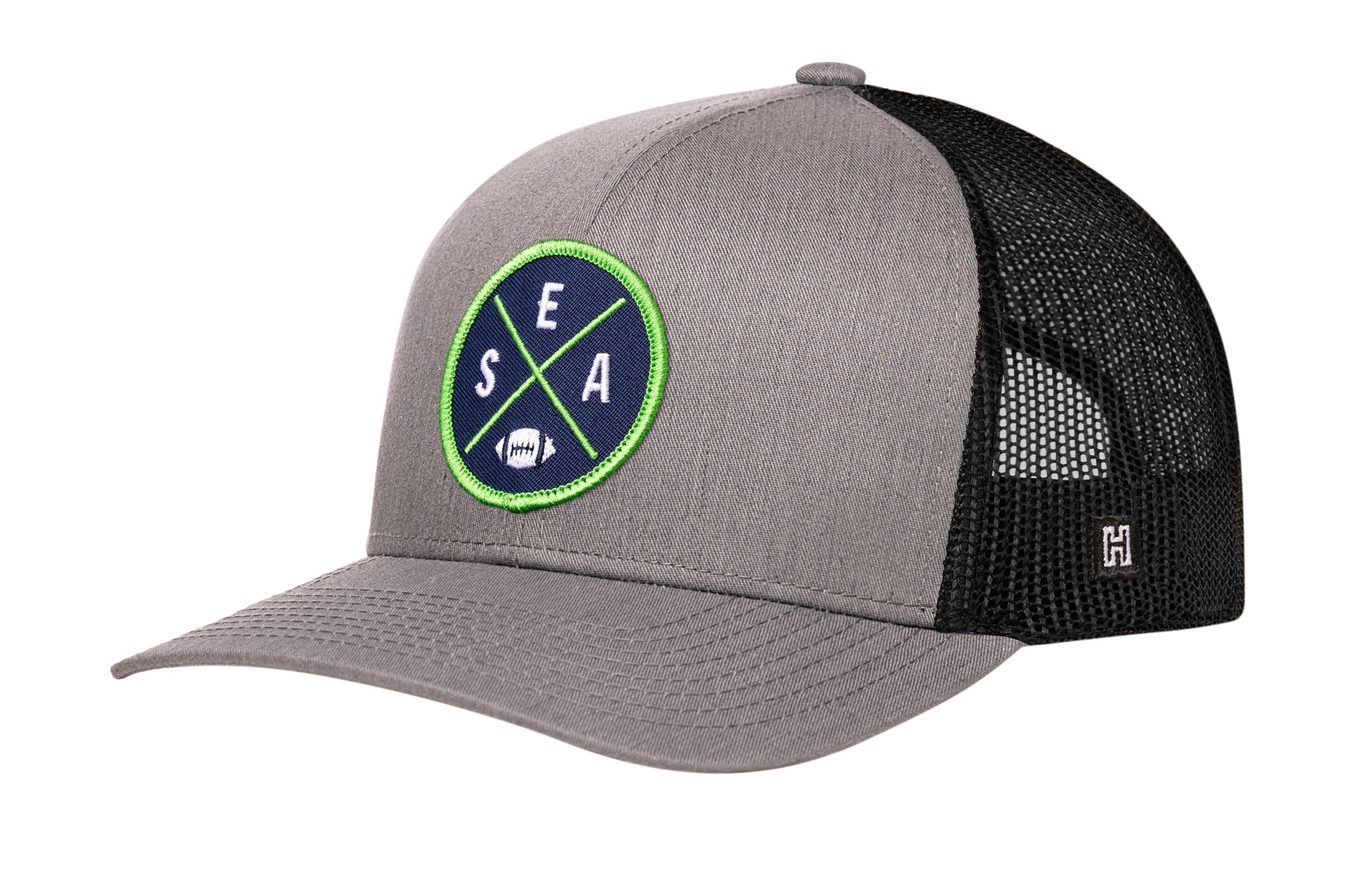 Seattle Football Trucker Hat  |  SEA X Snapback