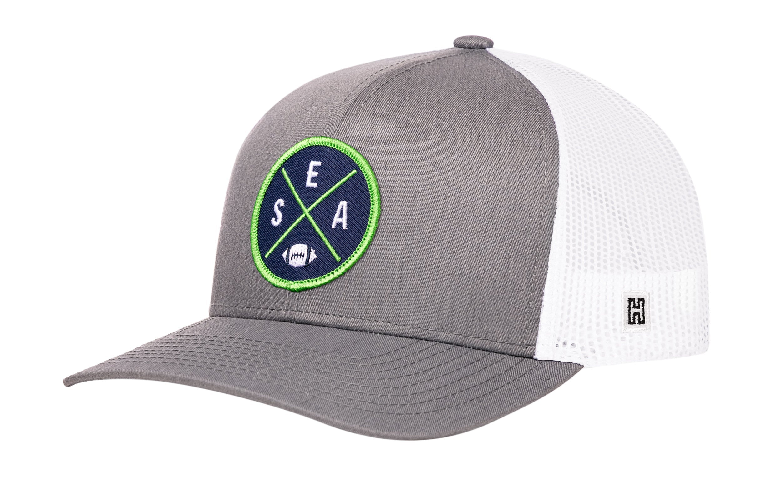 Seattle Football Trucker Hat  |  SEA X Snapback