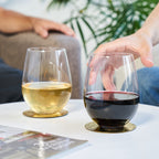 Vino Stemless Red Wine Glasses Set of 4