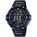 Casio Men's Outdoor Digital Compass Watch with Blue and Orange Accents - SGW-100-2B