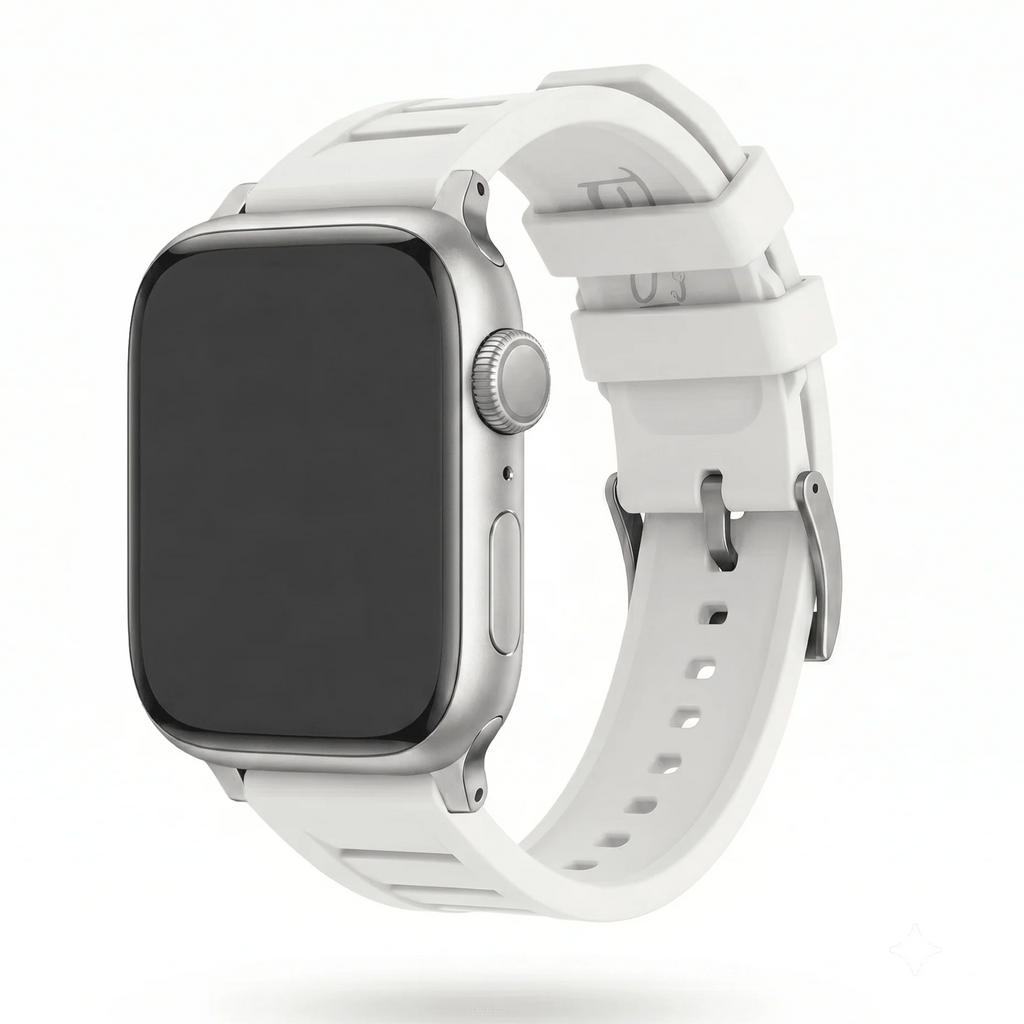 Shark Gill Rubber Band – For Apple Watch - White