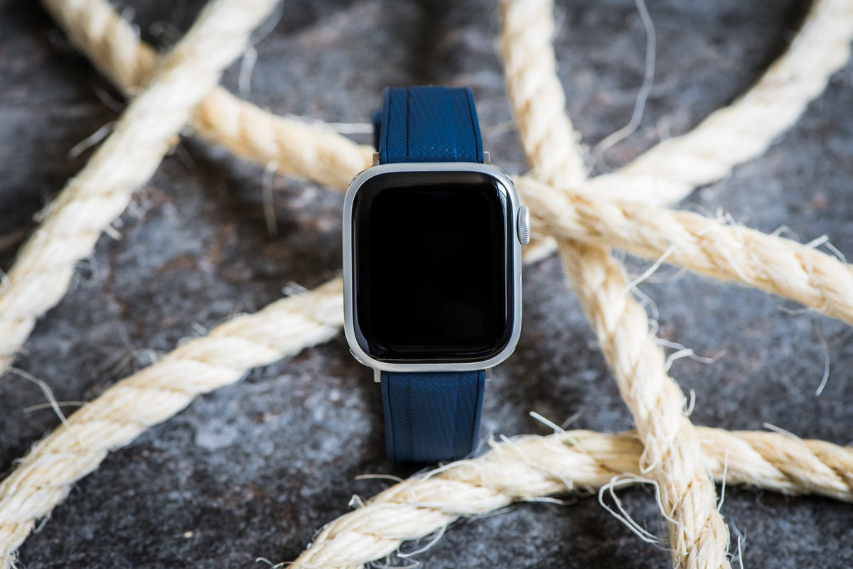 Shark Skin Rubber Band – For Apple Watch - Blue