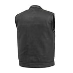 Sharp Shooter Perforated Men's Motorcycle Leather Vest