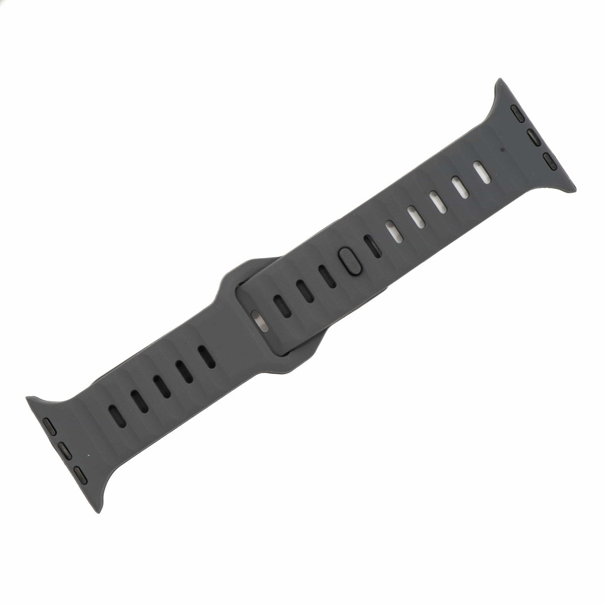 Silicone Groove Band - For Apple Watch - Gray