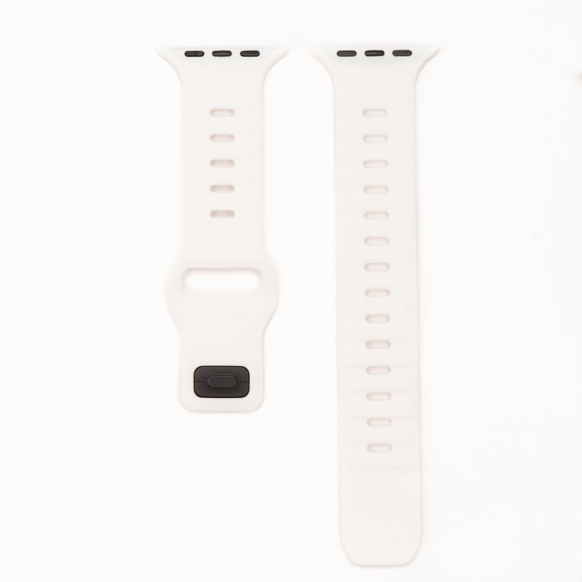Silicone Groove Band - For Apple Watch - White