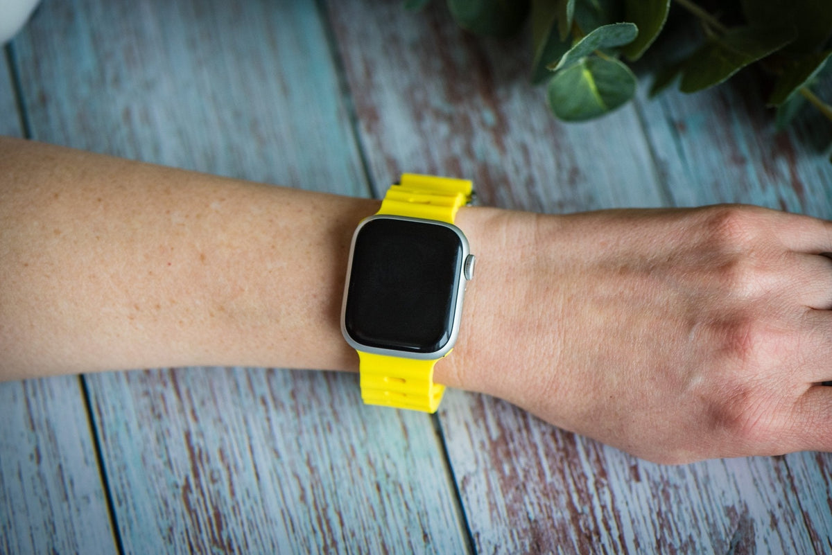 Silicone Oceanica Band - For Apple Watch - Yellow