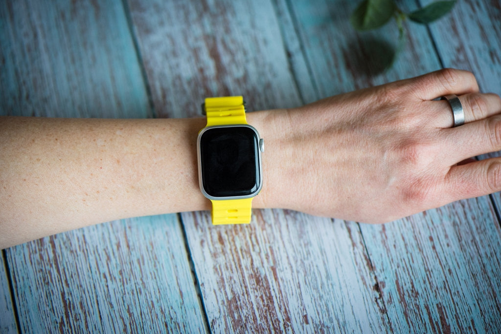 Silicone Oceanica Band - For Apple Watch - Yellow
