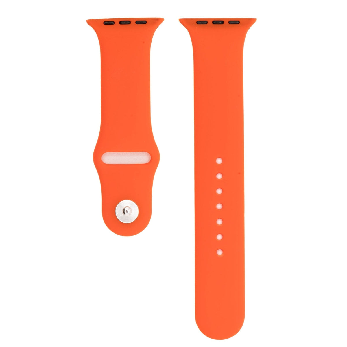 Silicone Solid Band - For Apple Watch - Tangelo Orange