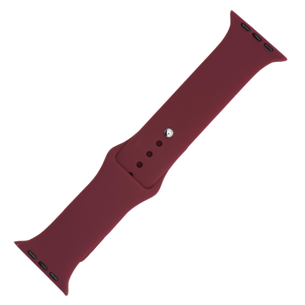 Silicone Solid Band - For Apple Watch - Wine Red