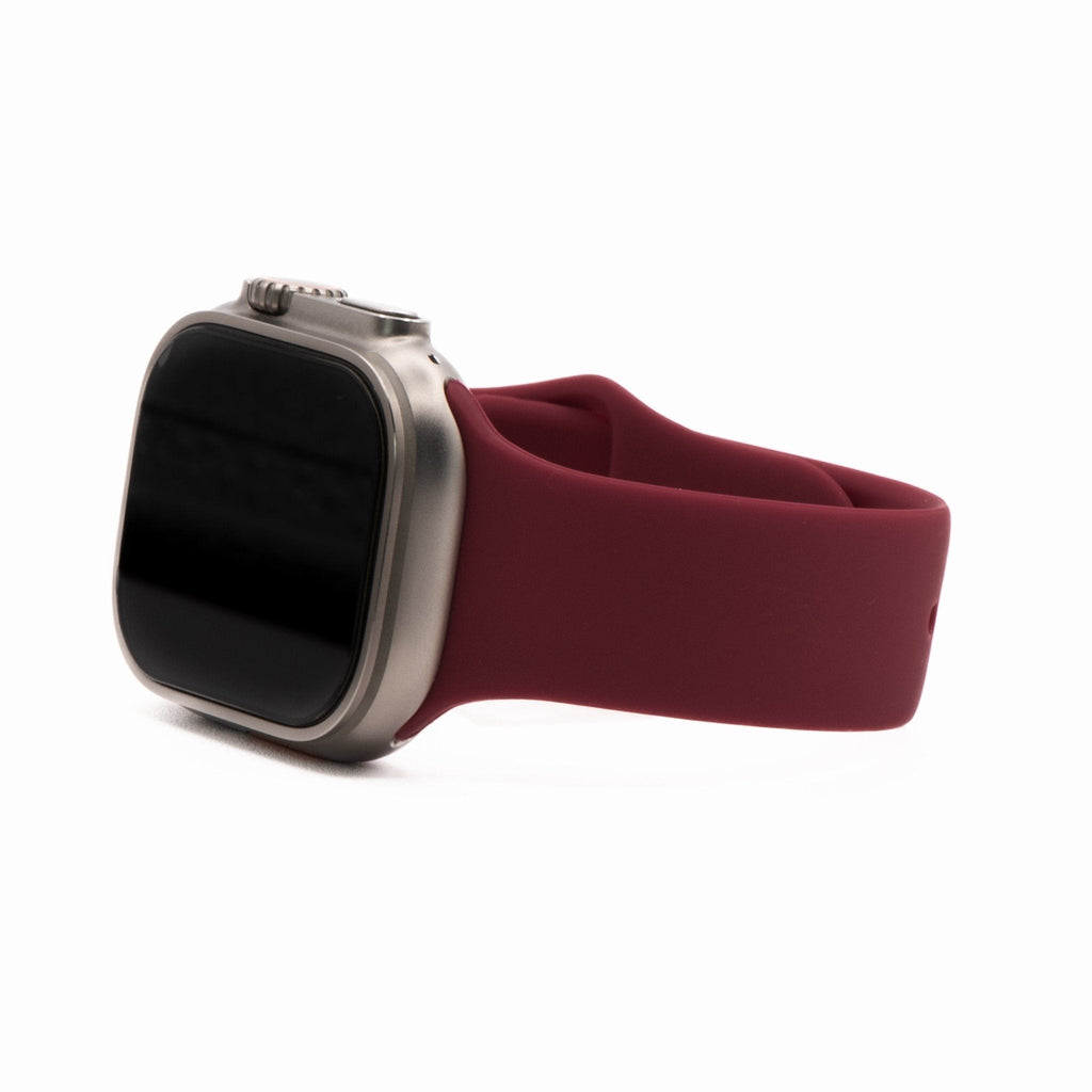Silicone Solid Band - For Apple Watch - Wine Red
