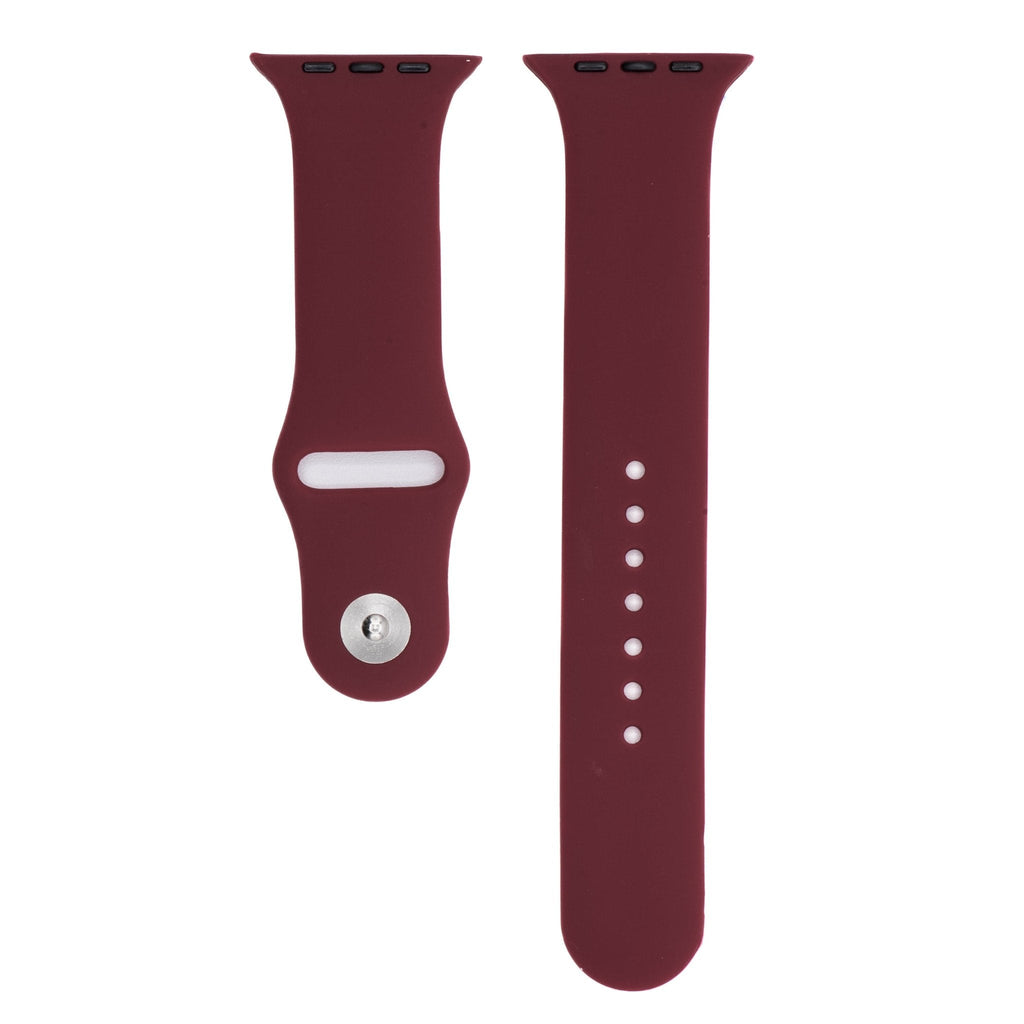 Silicone Solid Band - For Apple Watch - Wine Red