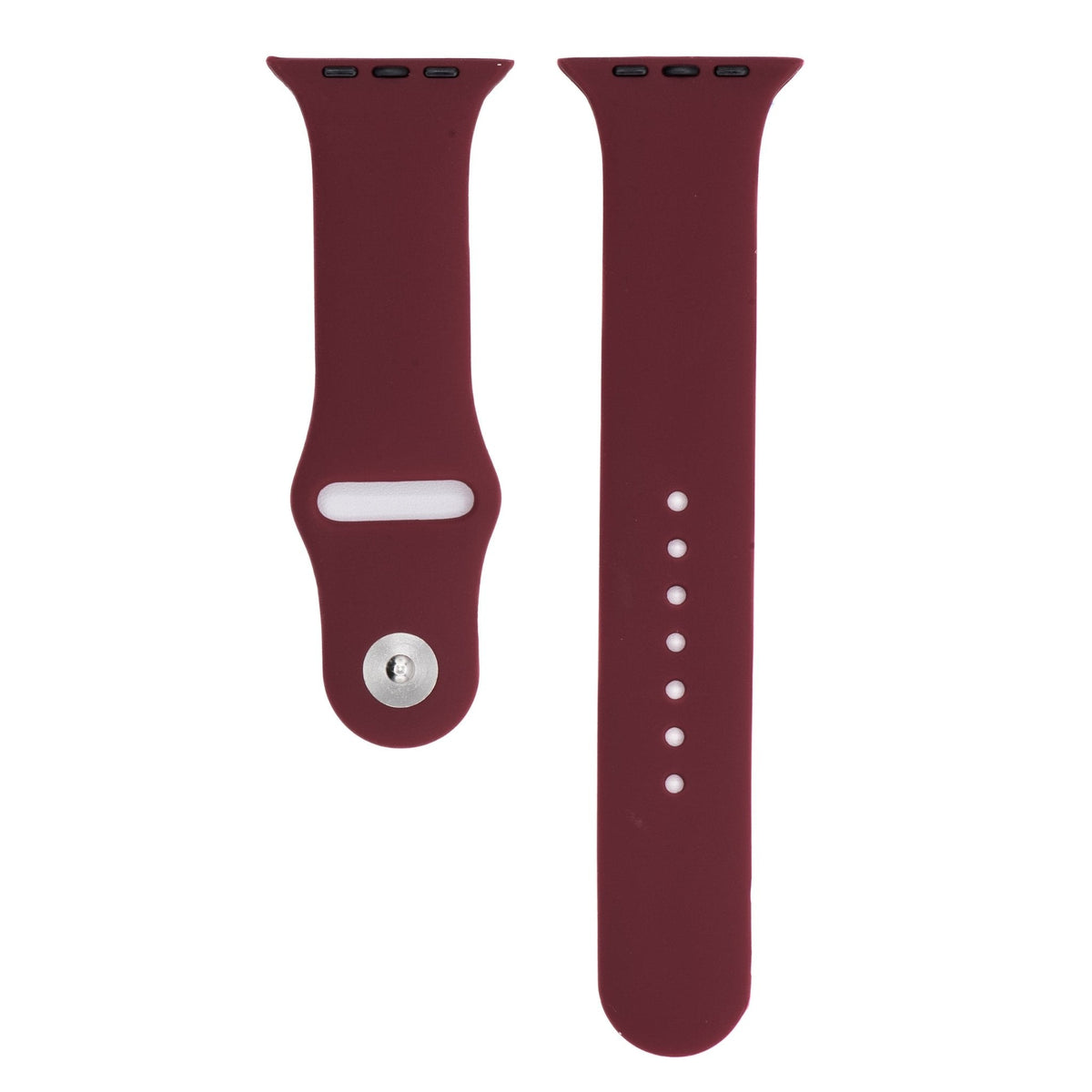Silicone Solid Band - For Apple Watch - Wine Red