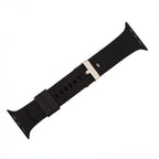 Silicone Solid Buckle Band - For Apple Watch - Black