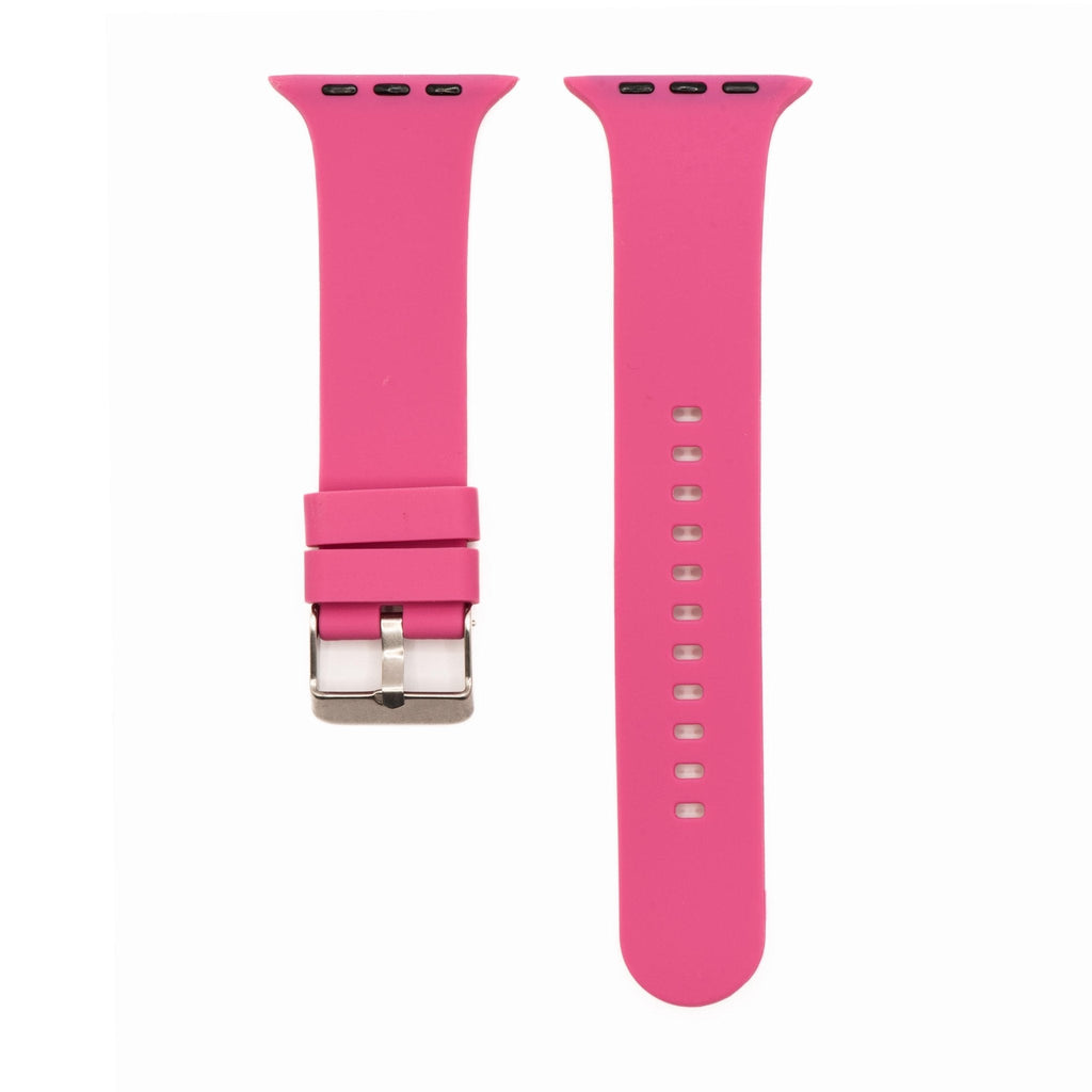 Silicone Solid Buckle Band - For Apple Watch - BMR Pink