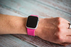 Silicone Solid Buckle Band - For Apple Watch - BMR Pink