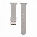 Silicone Solid Buckle Band - For Apple Watch - Gray