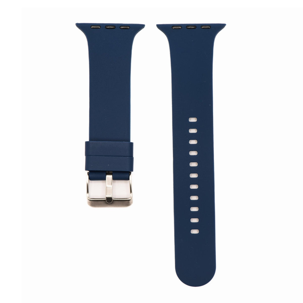 Silicone Solid Buckle Band - For Apple Watch - Navy
