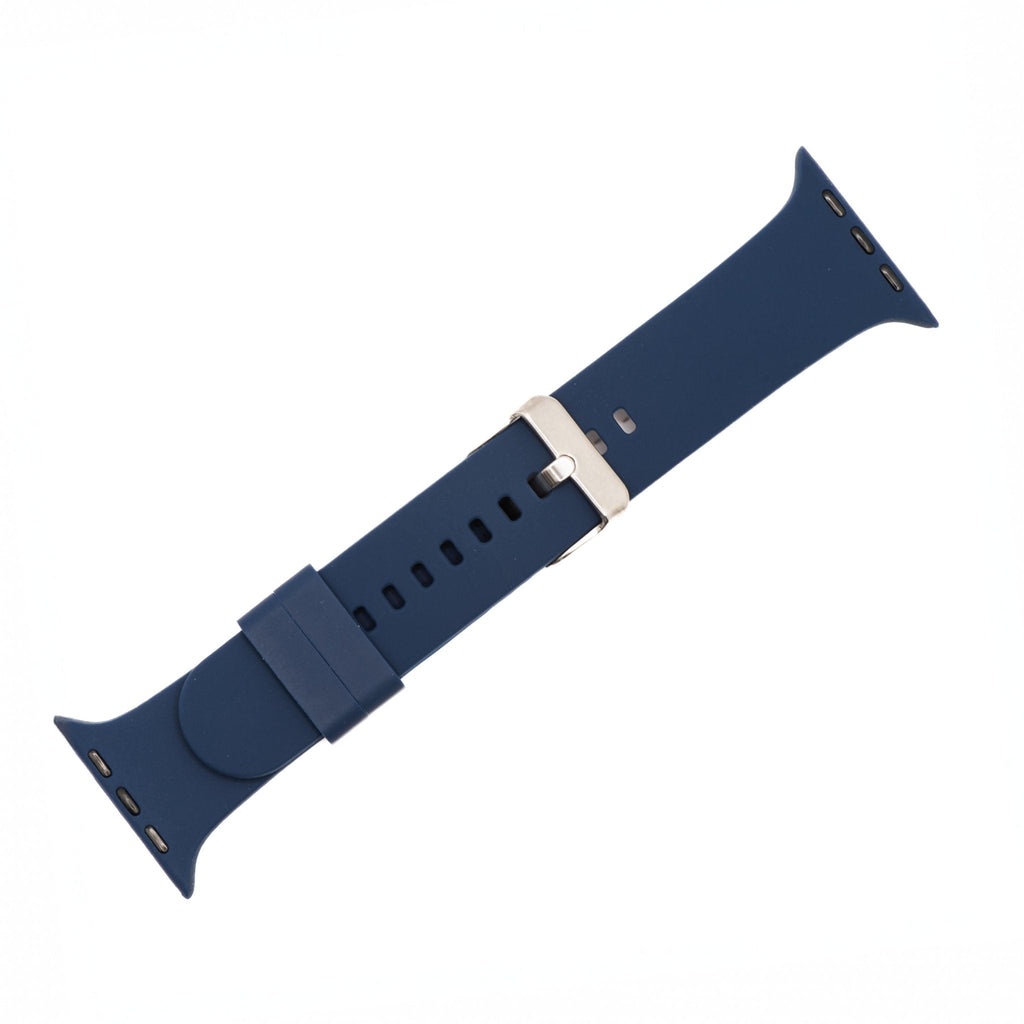 Silicone Solid Buckle Band - For Apple Watch - Navy