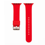 Silicone Solid Buckle Band - For Apple Watch - Red