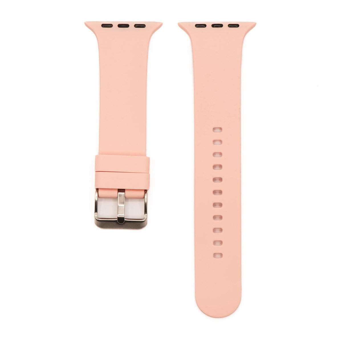 Silicone Solid Buckle Band - For Apple Watch - Rose