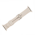 Silicone Solid Buckle Band - For Apple Watch - Taupe