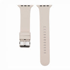 Silicone Solid Buckle Band - For Apple Watch - Taupe